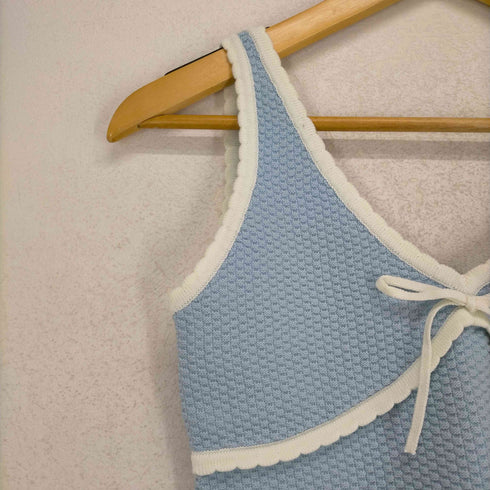 シールームリン Sea Room lynn miniスカラップバイカラーKnitトップス レディース JPN:S