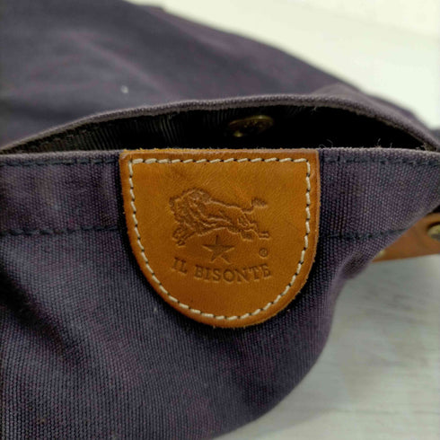 イルビゾンテ IL BISONTE MADE IN ITALY レザーハンドル キャンバスバッグ レディース