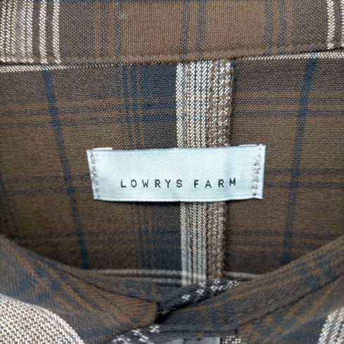 ローリーズファーム LOWRYS FARM チェックドルマンシャツ メンズ JPN:M