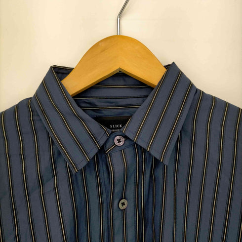 スリック SLICK ストライプオーバーシャツ メンズ JPN:1
