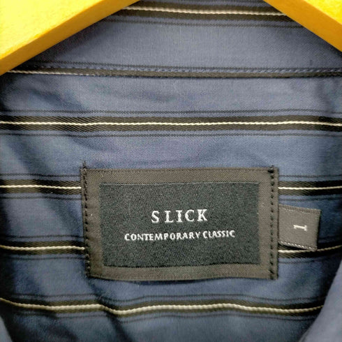 スリック SLICK ストライプオーバーシャツ メンズ JPN:1