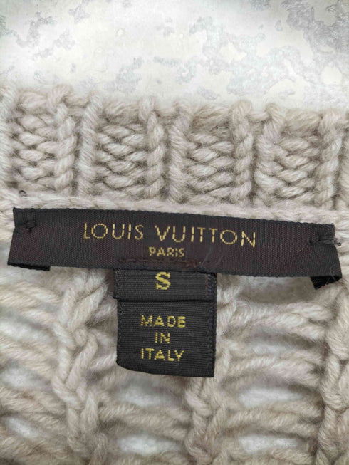 ルイヴィトン LOUIS VUITTON ウエストリボン カシミヤ フィッシュネットカーディガン レディース JPN:S