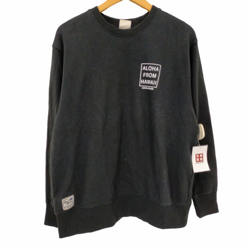 ローカルモーション local motion バックプリント クルーネックスウェット メンズ JPN:M