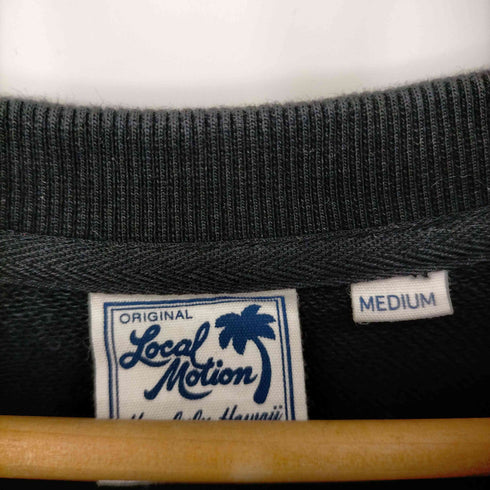 ローカルモーション local motion バックプリント クルーネックスウェット メンズ JPN:M