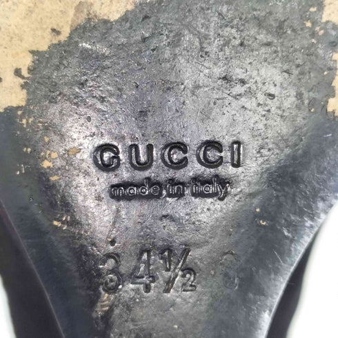 グッチ GUCCI インターロッキングG ロングブーツ ウエッジソール スエード レディース