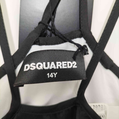 ディースクエアード DSQUARED2 フリル ティアード フレア キャミワンピース レディース 38
