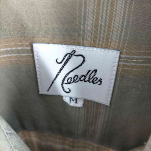 ニードルズ Needles チェック柄七分袖シャツ メンズ JPN:M