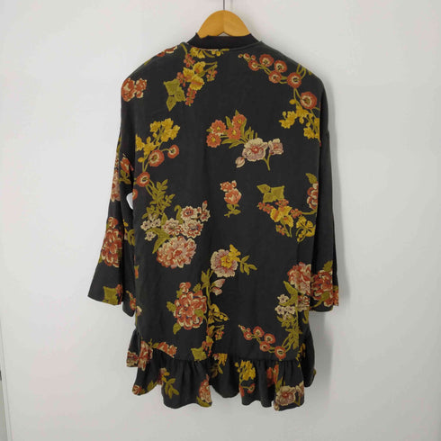 ザラ ZARA 花柄シャツジャケット カーディガン レディース XS-S