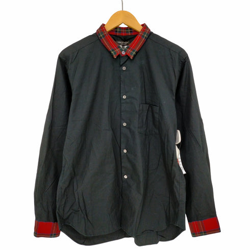 コムデギャルソンオムプリュス COMME des GARCONS HOMME PLUS 11AW デカダンス期 チェック切替 逆クレリックシャツ メンズ JPN:M