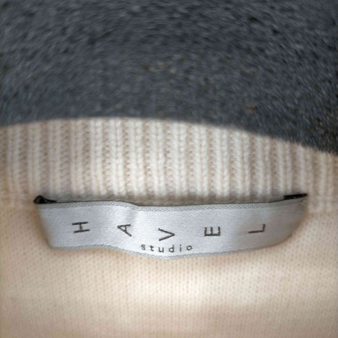 HAVEL studio WOOL DOUBLE FACE プルオーバー ニット レディース JPN:38