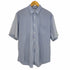 コムデギャルソンシャツ COMME des GARCONS SHIRT フランス製 袖切替 ギンガムチェック テールカット半袖シャツ メンズ JPN:M