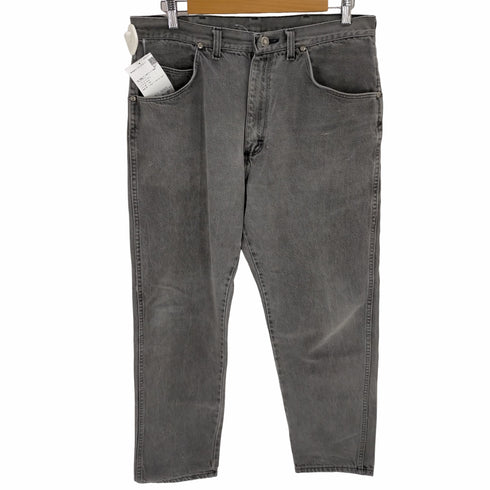 ラングラー Wrangler 80s USA製 ブーツ刻印ジップ 先染め ブラックデニム メンズ FR:36-38