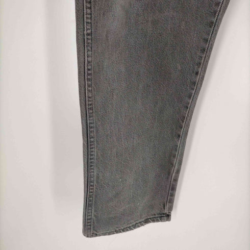 ラングラー Wrangler 80s USA製 ブーツ刻印ジップ 先染め ブラックデニム メンズ FR:36-38