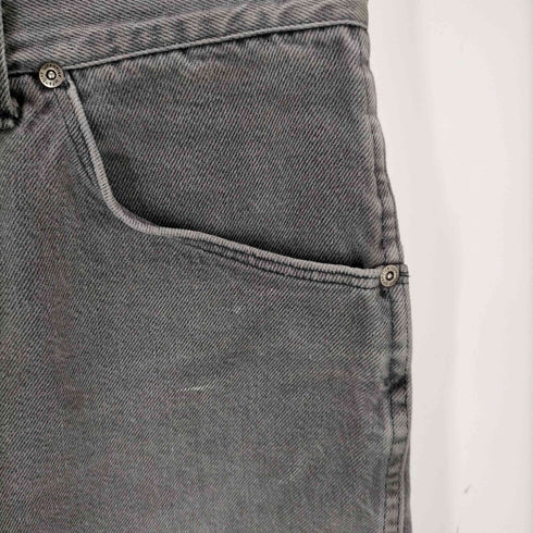 ラングラー Wrangler 80s USA製 ブーツ刻印ジップ 先染め ブラックデニム メンズ FR:36-38