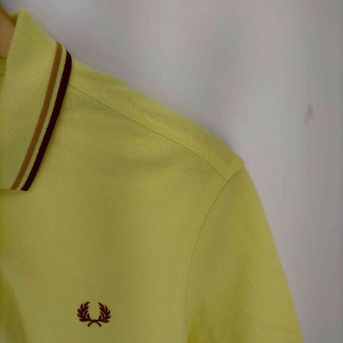 フレッドペリー FRED PERRY ロゴ刺繍 鹿の子ポロシャツ メンズ JPN:M