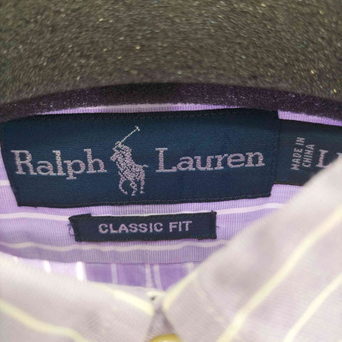 ラルフローレン RALPH LAUREN CLASSIC FIT ストライプボタンダウンシャツ メンズ LL