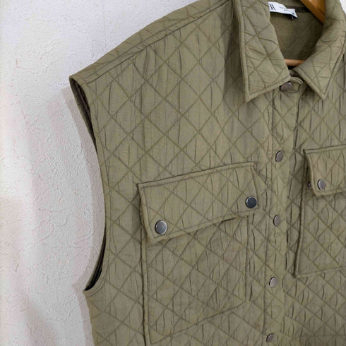 ザラ ZARA DIAMOND QUILTED GILET レディース JPN:M