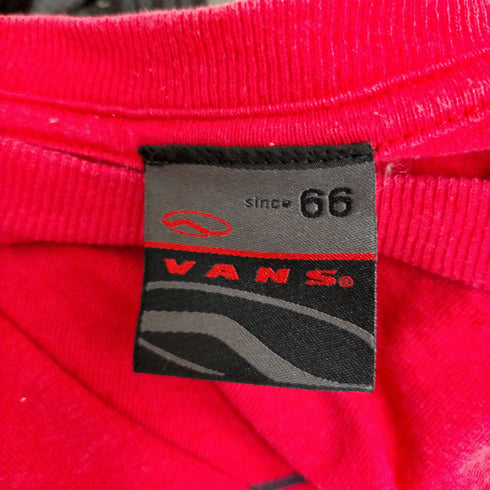 バンズ VANS 旧タグ フロントロゴプリント クルーネックTシャツ メンズ