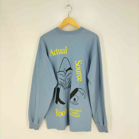 ボンジュールレコーズ bonjour records ACTUAL SOURCE Reading Techniques LS TEE ロングスリーブTシャツ メンズ import:L