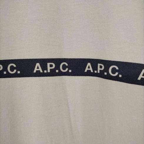アーペーセー A.P.C. ボーダーロゴTシャツ メンズ import:S