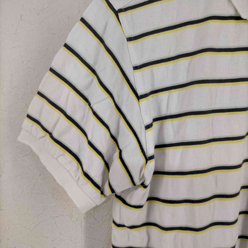フレッドペリー FRED PERRY ロゴ刺繍 ボーダーポロシャツ メンズ import:M