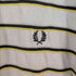 フレッドペリー FRED PERRY ロゴ刺繍 ボーダーポロシャツ メンズ import:M