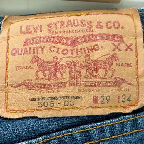 リーバイス Levis USA製 505 ZIPフライデニムパンツ メンズ W29