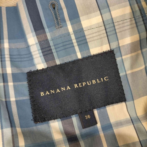 バナナリパブリック BANANA REPUBLIC コットンリネン 3Bテーラードジャケット メンズ US:36