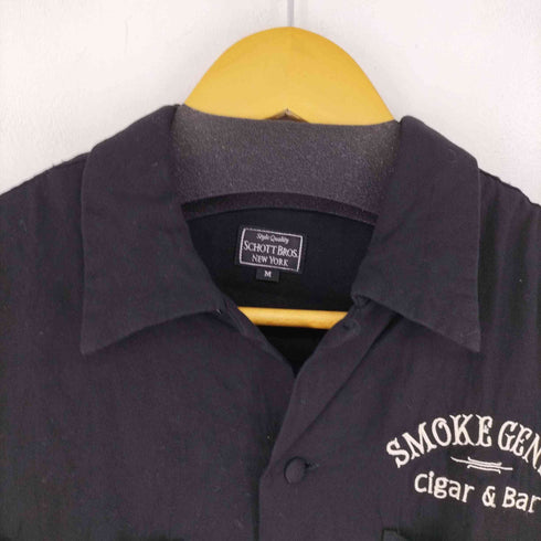 ショット SCHOTT BROS 両面刺繍 S/S ボーリングシャツ メンズ import:M