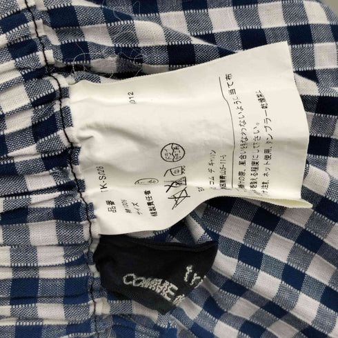 トリココムデギャルソン tricot COMME des GARCONS ギンガムチェック柄 裾切替 ギャザー フレア スカート レディース FREE