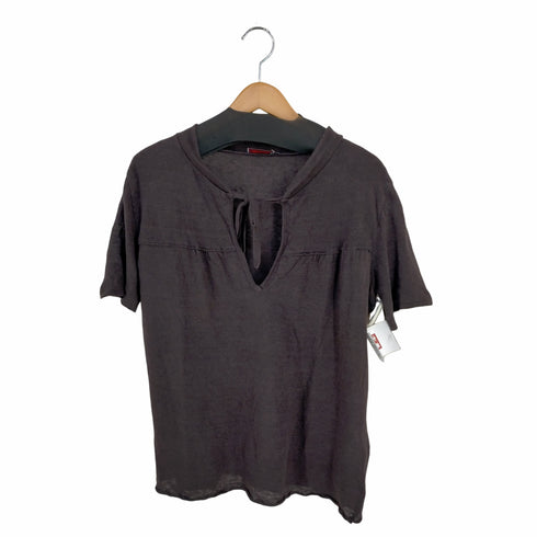 マックスアンドコー MAX & CO. tricot フロントリボンS/Sリネンニットトップス puro Lino レディース import:M