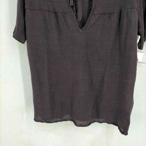 マックスアンドコー MAX & CO. tricot フロントリボンS/Sリネンニットトップス puro Lino レディース import:M