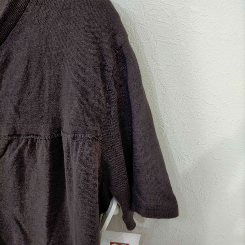 マックスアンドコー MAX & CO. tricot フロントリボンS/Sリネンニットトップス puro Lino レディース import:M