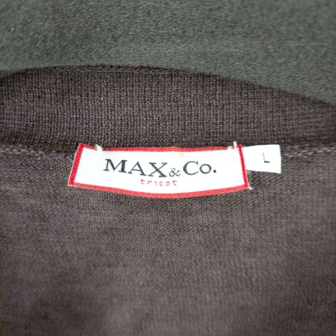 マックスアンドコー MAX & CO. tricot フロントリボンS/Sリネンニットトップス puro Lino レディース import:M