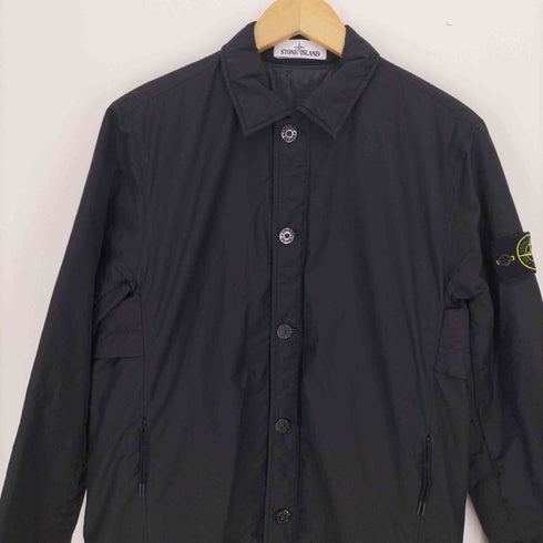 ストーンアイランド STONE ISLAND 21AW PRIMALOFT BUTTON OVERSHIRT プリマロフト ボタン オーバーシャツ ナイロン コーチ ジャケット メンズ import:S