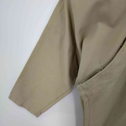 コムデギャルソン COMME des GARCONS AD2011 ギミックコットンチノワンピース ダイアゴナルボタン ドルマンスリーブ レディース import:S