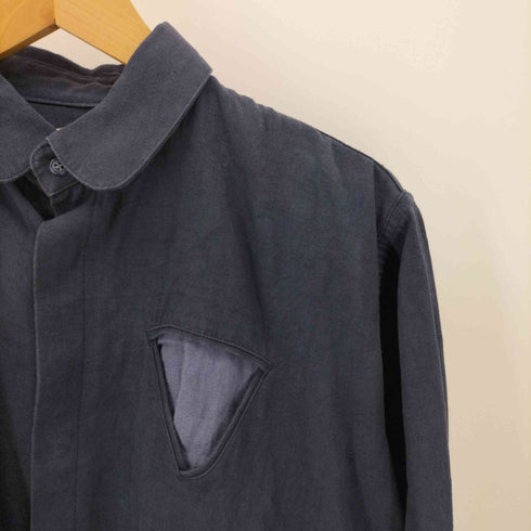 イェーライト YEAH RIGHT ユニセックス リネン混 デザインポケット オーバーサイズ L/S シャツ メンズ ONE SIZE