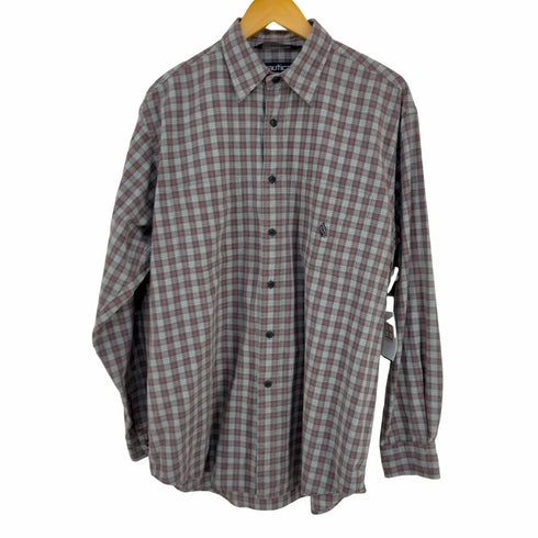 ノーティカ NAUTICA 猫目ボタン L/S チェックシャツ メンズ import:L