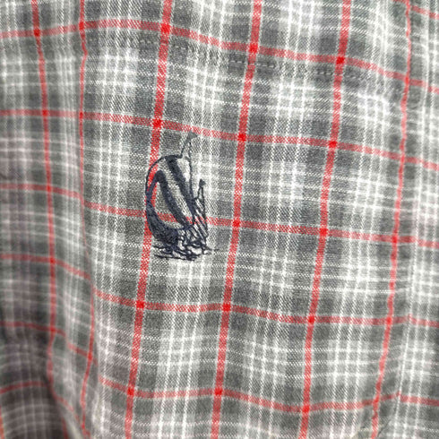 ノーティカ NAUTICA 猫目ボタン L/S チェックシャツ メンズ import:L