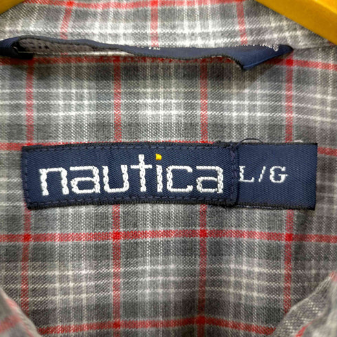 ノーティカ NAUTICA 猫目ボタン L/S チェックシャツ メンズ import:L