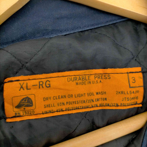 レッドキャップ RED CAP 80S~90S USA製 TALONジップ 裏地キルティングジャケット ワークジャケット メンズ JPN:XL