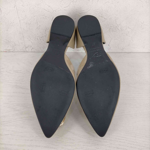 ロシェヴィヴィエ Roger Vivier パンプス ポインテッドトゥ フラット バックル エナメル レディース EUR:37