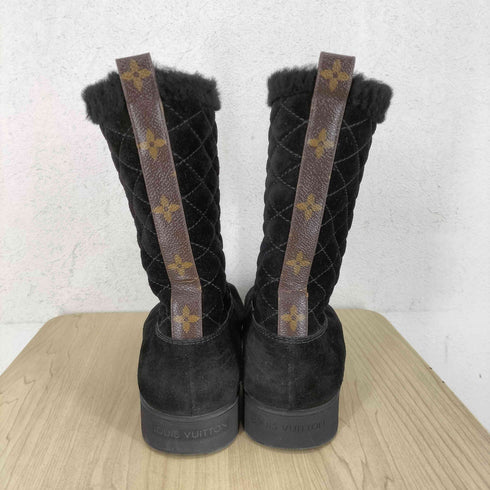 ルイヴィトン LOUIS VUITTON バックモノグラムライン キルティング ムートンブーツ レディース 40