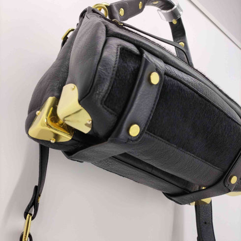 Golden Lane ハラコ レザー 2WAY ハンド バッグ レディース