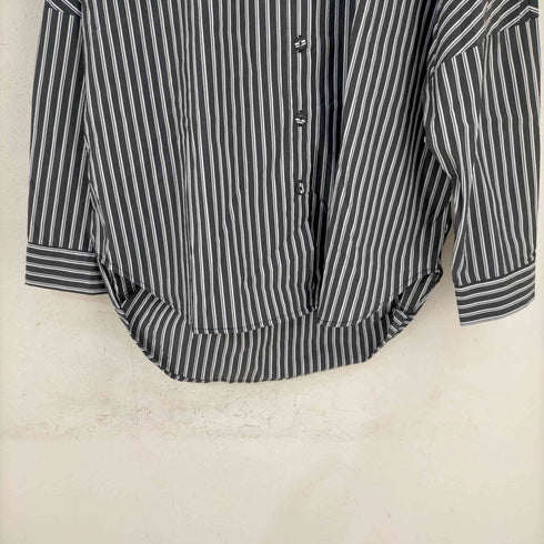 アンティカ antiqua DOLMAN STRIPE SHIRT ドルマンストライプシャツ レディース FREE