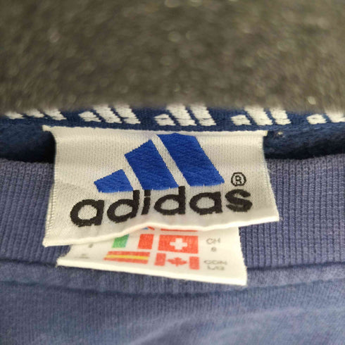 アディダス adidas 90S 白タグ ロゴ刺繍 スウェット メンズ US L