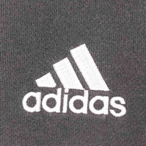 アディダス adidas ロゴ刺繍 サイドライン ハーフジップスウェット メンズ JPN:0