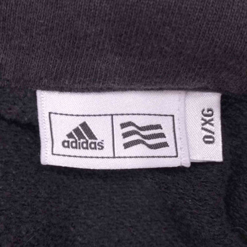アディダス adidas ロゴ刺繍 サイドライン ハーフジップスウェット メンズ JPN:0