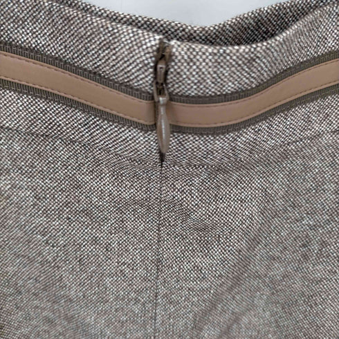 アナイ ANAYI 21AW ホームスパンマットビットツキスカート 台形 ロング 38 茶 ブラウン /AA ■OS レディース 38
