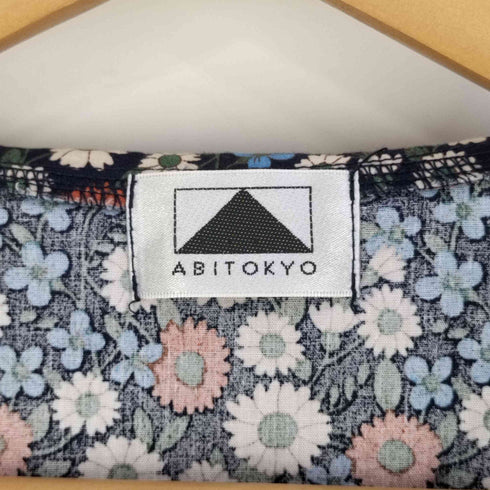 アビトーキョー ABITOKYO フラワーパターン ビッグカラー シャツブラウス レディース FREE